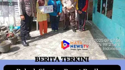 Polsek Siantar Barat Berikan Bansos kepada Warga Membutuhkan di Jalan Rajawali