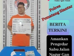 Sat Resnarkoba Pematangsiantar Amankan Pengedar Sabu Jalan Nagur Gan Nenggala