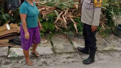 Polsek Siantar Marihat Sambangi Warga Manfaatkan Ladang Dalam Mendukung Ketahanan Pangan