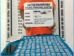 Polres Pematangiantar Amankan Pengedar Sabu di Eks Terminal Sukadame 
