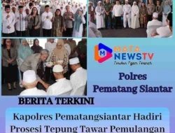 Kapolres Pematangsiantar Hadiri Prosesi Tepung Tawar Pemulangan Jamaah Haji 1446 H/2025 M