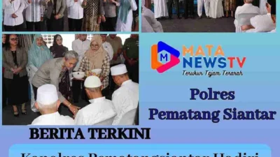 Kapolres Pematangsiantar Hadiri Prosesi Tepung Tawar Pemulangan Jamaah Haji 1446 H/2025 M