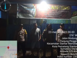 Polsek Siantar Martoba Laksanakan SALING di Pos Kamling Jalan Rindung Cegah 3C dan Premanisme