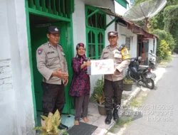 Sambut Hari Bhayangkara ke 79, Polsek Siantar Barat Berikan Bansos di 2 (dua) Lokasi
