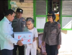Sambut Hari Bhayangkara ke-79, Polsek Siantar Marihat Salurkan Bansos ke Warga Kurang Mampu