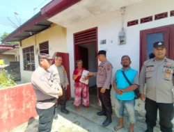 Polsek Siantar Selatan Berikan Bansos di Kelurahan Aek Nauli
