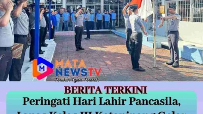 Lapas Kelas III Kotapinang Gelar Upacara Peringati hari lahir Pancasila dengan Khidmat 