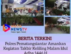 Polres Pematangsiantar Amankan Kegiatan Takbir Keliling Malam Idul Adha 1446 H