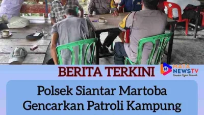 Polsek Siantar Martoba Gencarkan Patroli Kampung Bebas Narkoba di Kelurahan Nagapitu