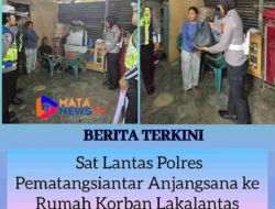 Sat Lantas Polres Pematang Siantar Anjangsana ke Rumah Korban Lakalantas