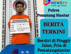 Berdiri di Pinggir Jalan, Pria di Pematangsiantar diciduk Polisi, eh.. ternyata Bawa 2 Paket Sabu