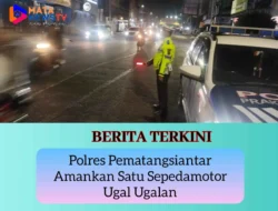 KYRD Hingga Subuh, Polres Pematangsiantar Amankan Satu Sepedamotor Ugal Ugalan