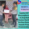 Kapolsek Siantar Marihat Salurkan Bansos kepada Warga yang Membutuhkan