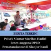 Polsek Siantar Marihat Hadiri Reses Anggota DPRD Pematansiantar di Sianjur Nauli
