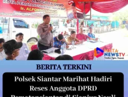 Polsek Siantar Marihat Hadiri Reses Anggota DPRD Pematansiantar di Sianjur Nauli