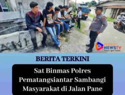 Sat Binmas Polres Pematangsiantar Sambangi Masyarakat di Jalan Pane