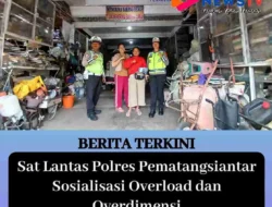 Sat Lantas Polres Pematangsiantar Sosialisasi Overload dan Overdimensi