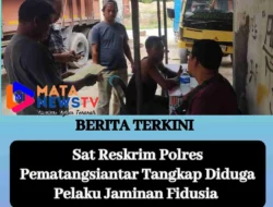 Sat Reskrim Polres Pematangsiantar Tangkap Diduga Pelaku Jaminan Fidusia 