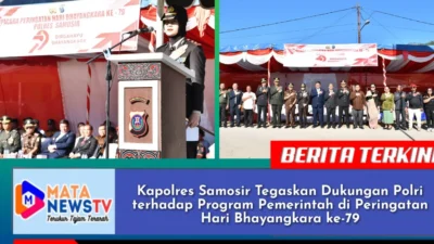 Kapolres Samosir Tegaskan Dukungan Polri terhadap Program Pemerintah di Peringatan Hari Bhayangkara ke-79