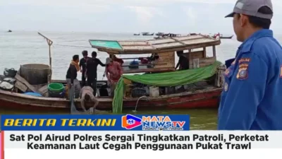 Sat Pol Airud Polres Sergai Tingkatkan Patroli, Perketat Keamanan Laut Cegah Penggunaan Pukat Trawl