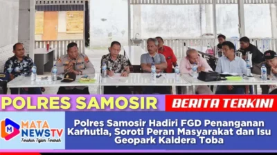 Polres Samosir Hadiri FGD Penanganan Karhutla, Soroti Peran Masyarakat dan Isu Geopark Kaldera Toba