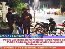 Polres Labuhanbatu Gencarkan Patroli Mobile dan Public Address, Cegah Kejahatan Jalanan di Rantauprapat
