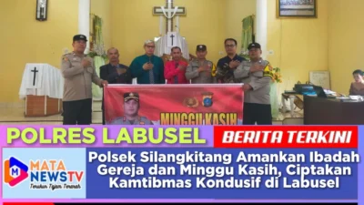 Polsek Silangkitang Amankan Ibadah Gereja dan Minggu Kasih, Ciptakan Kamtibmas Kondusif di Labusel