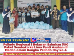 Pelindo Regional 1 Belawan Salurkan 500 Paket Sembako ke Lima Panti Asuhan di Medan dalam Rangka Pelindo Day ke-4