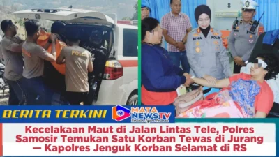 Kecelakaan Maut di Jalan Lintas Tele, Polres Samosir Temukan Satu Korban Tewas di Jurang — Kapolres Jenguk Korban Selamat di RS
