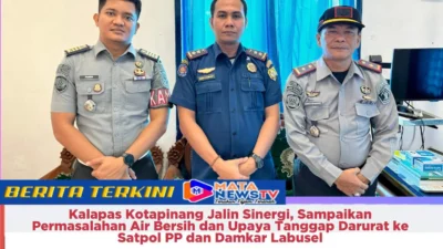 Kalapas Kotapinang Jalin Sinergi, Sampaikan Permasalahan Air Bersih dan Upaya Tanggap Darurat ke Satpol PP dan Damkar Labusel