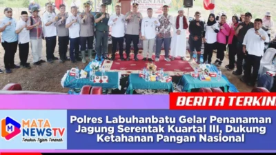 Polres Labuhanbatu Gelar Penanaman Jagung Serentak Kuartal III, Dukung Ketahanan Pangan Nasional