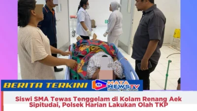 Siswi SMA Tewas Tenggelam di Kolam Renang Aek Sipitudai, Polsek Harian Lakukan Olah TKP