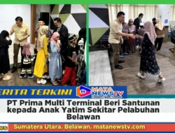 PT Prima Multi Terminal Beri Santunan kepada Anak Yatim Sekitar Pelabuhan Belawan