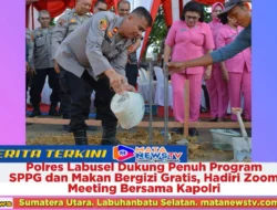 Polres Labusel Dukung Penuh Program SPPG dan Makan Bergizi Gratis, Hadiri Zoom Meeting Bersama Kapolri