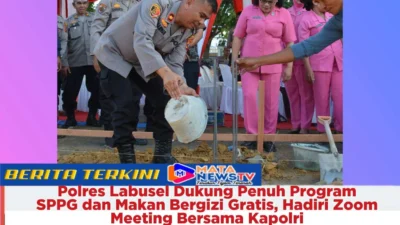 Polres Labusel Dukung Penuh Program SPPG dan Makan Bergizi Gratis, Hadiri Zoom Meeting Bersama Kapolri