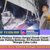 Polsek Firdaus Polres Sergai Gerak Cepat Tinjau Dampak Puting Beliung, 34 Rumah Rusak dan 2 Warga Lu...