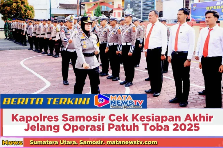 Kapolres Samosir Pimpin Apel Kesiapan Operasi Patuh Toba 2025: Komitmen Wujudkan Lalu Lintas Aman dan Tertib