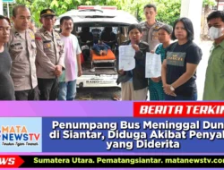 Penumpang Bus Meninggal Dunia di Siantar, Diduga Akibat Penyakit yang Diderita