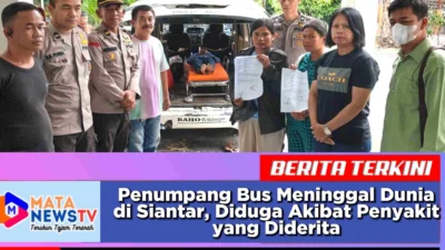 Penumpang Bus Meninggal Dunia di Siantar, Diduga Akibat Penyakit yang Diderita