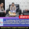 Puslitbang Polri Teliti Kualitas Kendaraan Dinas di Polres Langkat, Dorong Efektivitas Tugas Kepolis...