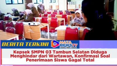 Kepsek SMPN 03 Tambun Selatan Diduga Menghindar dari Wartawan, Konfirmasi Soal Penerimaan Siswa Gagal Total