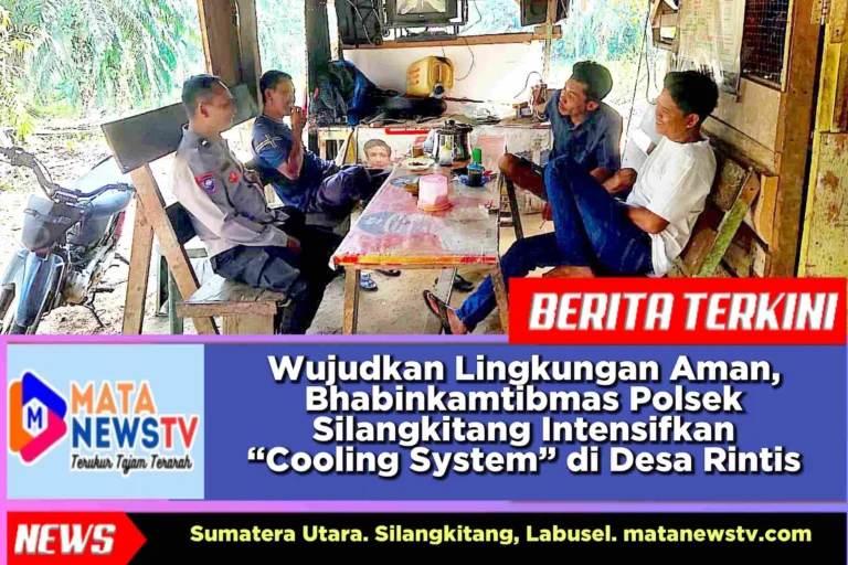 Wujudkan Lingkungan Aman, Bhabinkamtibmas Polsek Silangkitang Intensifkan “Cooling System” di Desa Rintis