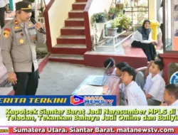 Kapolsek Siantar Barat Jadi Narasumber MPLS di YP Teladan, Tekankan Bahaya Judi Online dan Bullying