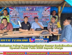 Satlantas Polres Pematangsiantar Gencar Sosialisasikan Operasi Patuh Toba 2025 kepada Warga