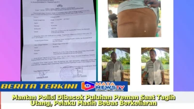 Mantan Polisi Dibacok Puluhan Preman Saat Tagih Utang, Pelaku Masih Bebas Berkeliaran