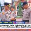 Polres Samosir Gelar Gaktibplin, 10 Personel Terdeteksi Akses Situs Judi Online