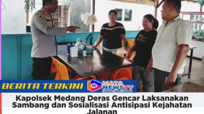 Kapolsek Medang Deras Gencar Laksanakan Sambang dan Sosialisasi Antisipasi Kejahatan Jalanan