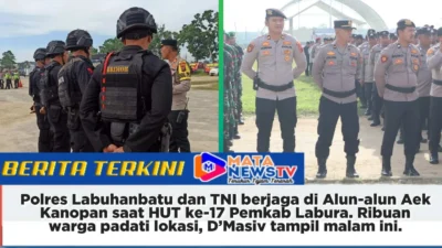 Polres Labuhanbatu Kerahkan 310 Personel Gabungan Amankan Puncak HUT ke-17 Pemkab Labura