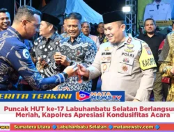 Puncak HUT ke-17 Labuhanbatu Selatan Berlangsung Meriah, Kapolres Apresiasi Kondusifitas Acara
