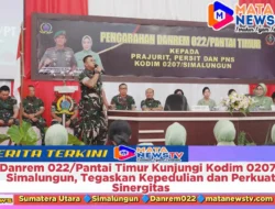 Danrem 022/Pantai Timur Kunjungi Kodim 0207/Simalungun, Tegaskan Kepedulian dan Perkuat Sinergitas